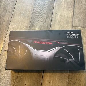 AMD Radeon RX 6700 XT Graphics Card - Black and Red